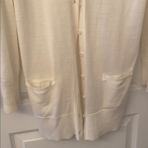 Adrienne Vittadini Cream Cardigan - Picture 5 of 7